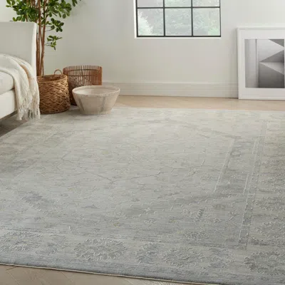 Ashley Nourison Home Infinite Beaten 9'3" X 12'7" Area Rug In Gray
