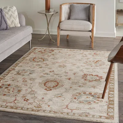 Ashley Nourison Home Infinite Padding 3'11" X 5'11" Area Rug In White