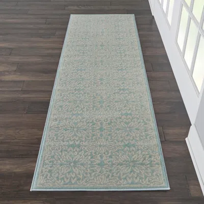 Ashley Nourison Home Jubilant 2' X 7' Floral Runner Rug In Multi