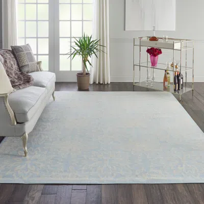 Ashley Nourison Home Jubilant 7'10" X 9'10" Ivory/light Blue Farmhouse Indoor Rug