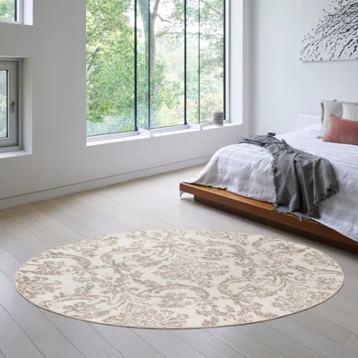 Ashley Nourison Home Jubilant 8' Round Area Rug In Animal Print