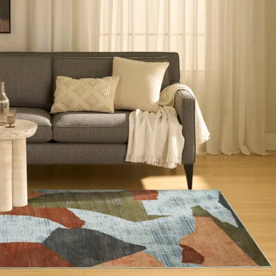 Ashley Nourison Home Nordic Abstract 5' X 7' Area Rug In Multi