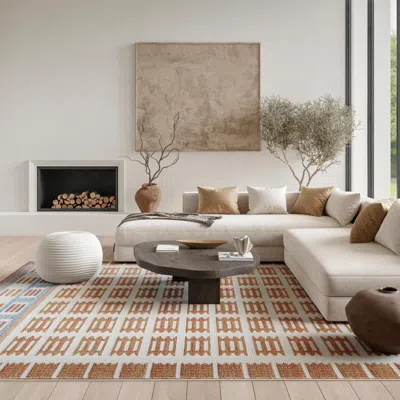 Ashley Nourison Home Nordic Accordion 8' X 10' Area Rug In Multi