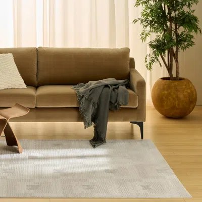 Ashley Nourison Home Nordic Aesthetic 5' X 7' Area Rug In Brown