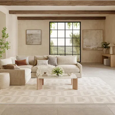 Ashley Nourison Home Nordic Aesthetic 8' X 10' Area Rug In Brown