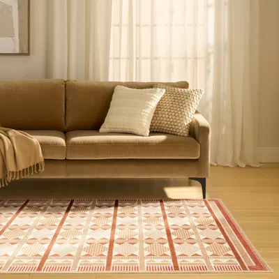 Ashley Nourison Home Nordic Diamond 5' X 7' Area Rug In Brown