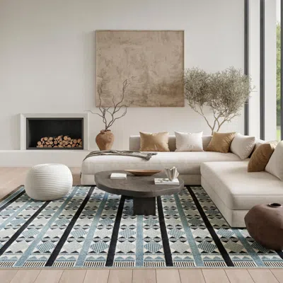 Ashley Nourison Home Nordic Diamond 8' X 10' Area Rug In Multi