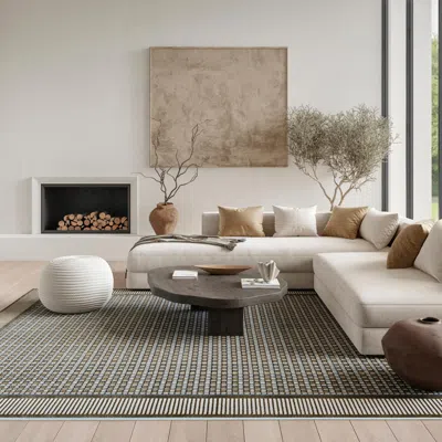 Ashley Nourison Home Nordic Geometric 8' X 10' Area Rug In Multi
