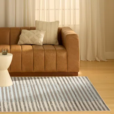 Ashley Nourison Home Nordic Linear Lines 5' X 7' Area Rug In Multi