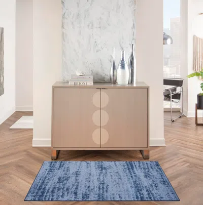 Ashley Nourison Home Outdoor Essentials 2' X 4' Area Rug In Blue