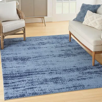 Ashley Nourison Home Outdoor Essentials 5' X 7' Area Rug In Blue