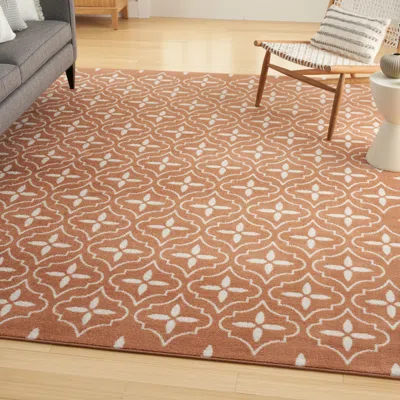 Ashley Nourison Home Outdoor Essentials 5' X 7' Area Rug In Brown