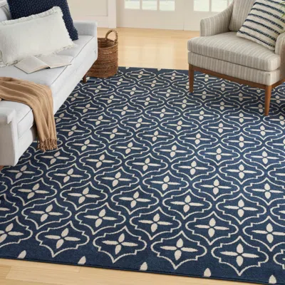 Ashley Nourison Home Outdoor Essentials 5' X 7' Area Rug In Blue