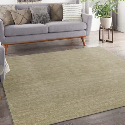 Ashley Nourison Home Outdoor Essentials 7' X Square Area Rug In Green
