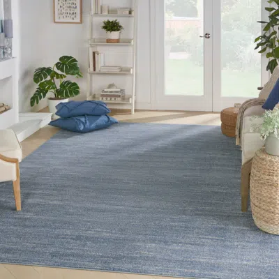 Ashley Nourison Home Outdoor Essentials 9' X 12' Area Rug In Blue