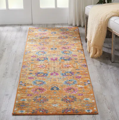 Ashley Nourison Home Passion Lush 2'2" X 10' Runner Rug In Brown