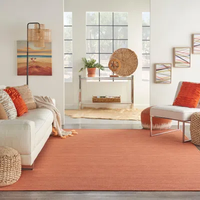 Ashley Nourison Home Patio Pop Indoor/outdoor Solid 10' X 14' Area Rug In Red