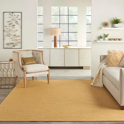 Ashley Nourison Home Patio Pop Indoor/outdoor Solid 10' X 14' Area Rug In Yellow