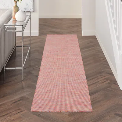 Ashley Nourison Home Patio Pop Indoor/outdoor Solid 2' X 6' Area Rug In Yellow