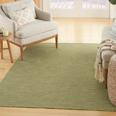Ashley Nourison Home Patio Pop Indoor/outdoor Solid 6' X 9' Area Rug In Green