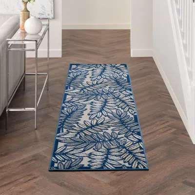 Ashley Nourison Home Splash 2'3" X 8' Botanical Pattern Area Rug In Multi