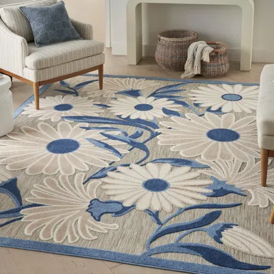 Ashley Nourison Home Splash Indoor/outdoor 5'3" X 7'5" Daisy Floral Area Rug In Multi