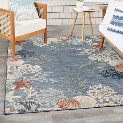 Ashley Nourison Home Suncoast 4' X 6' Accent Rug In Blue