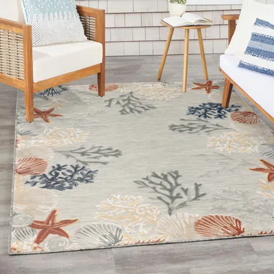 Ashley Nourison Home Suncoast 5'3" X 7'3" Area Rug In Gray