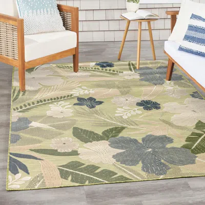Ashley Nourison Home Suncoast Floral 4' X 6' Accent Rug In Green