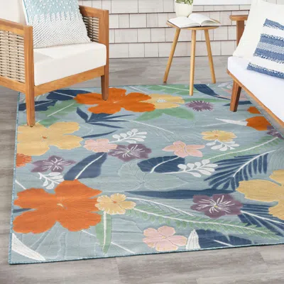 Ashley Nourison Home Suncoast Floral 5'3" X 7'3" Area Rug In Multi