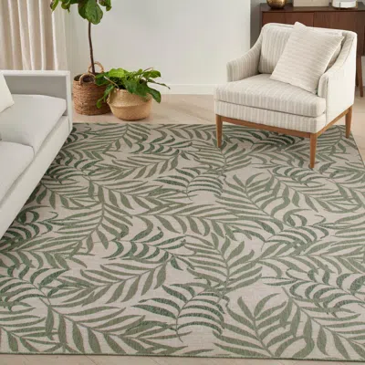 Ashley Nourison Home Tropical Indoor/outdoor 8' X 10' Area Rug In Green