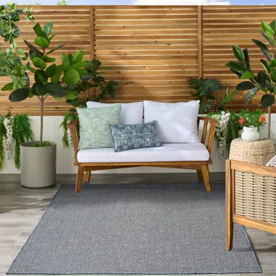 Ashley Nourison Home Tulum 4' X 6' Area Rug In Blue