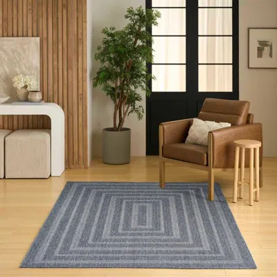 Ashley Nourison Home Tulum Geometric 3' X 5' Area Rug In Blue