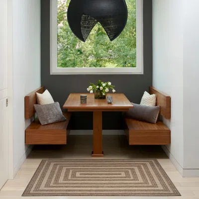 Ashley Nourison Home Tulum Geometric 3' X 5' Area Rug In Brown