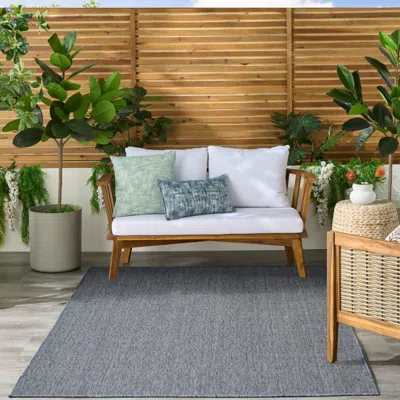 Ashley Nourison Home Tulum Striped 4' X 6' Area Rug In Blue