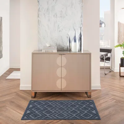 Ashley Nourison Home Versa Indoor/outdoor 2' X 4' Area Rug In Blue