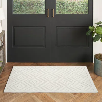 Ashley Nourison Home Versa Indoor/outdoor 2' X 4' Area Rug In White