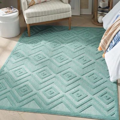 Ashley Nourison Home Versa Indoor/outdoor 6' X 9' Area Rug In Green