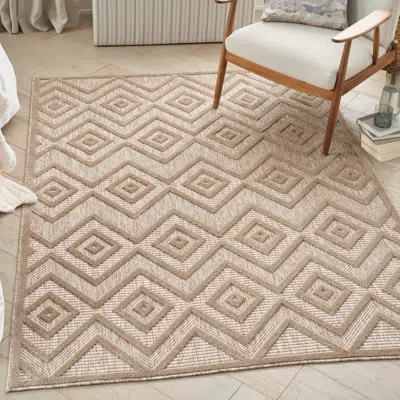 Ashley Nourison Home Versa Indoor/outdoor 6' X 9' Area Rug In Neutral