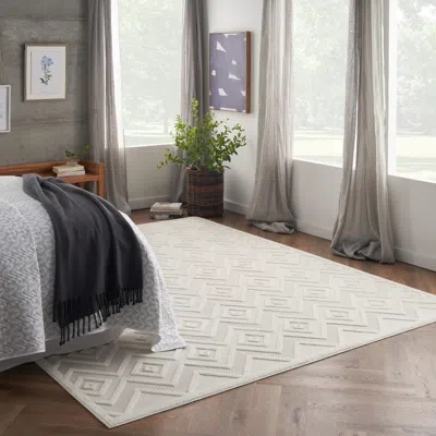 Ashley Nourison Home Versa Indoor/outdoor 7' X 10' Area Rug In White