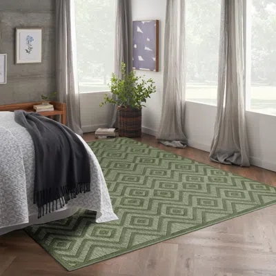 Ashley Nourison Home Versa Indoor/outdoor 8' X 10' Area Rug In Green