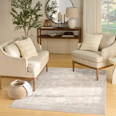 Ashley Nourison Home Vintage Washables Flatweave 4' X 6' Accent Rug In Multi