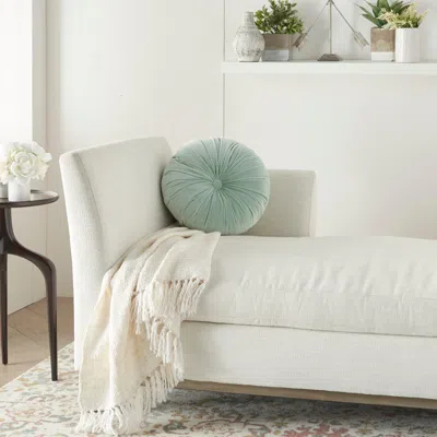 Ashley Nourison Mina Victory Sofia Round Throw Pillow In Green