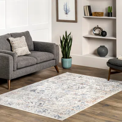 Ashley Nuloom Everlee Faded Persian Machine Washable Area Rug In Sand