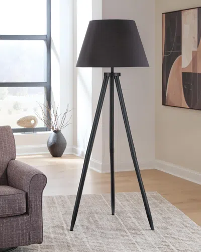 Ashley Orhan Floor Lamp In Black