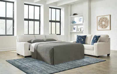 Ashley Padova Queen Sofa Sleeper In Gray