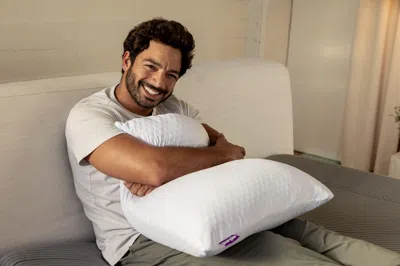 Ashley Purple Freeform Microflex Moon Foam Standard Pillow In White