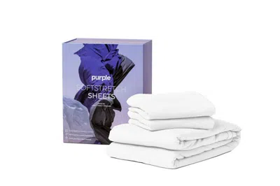 Ashley Purple® Softstretch Sheets Queen In White