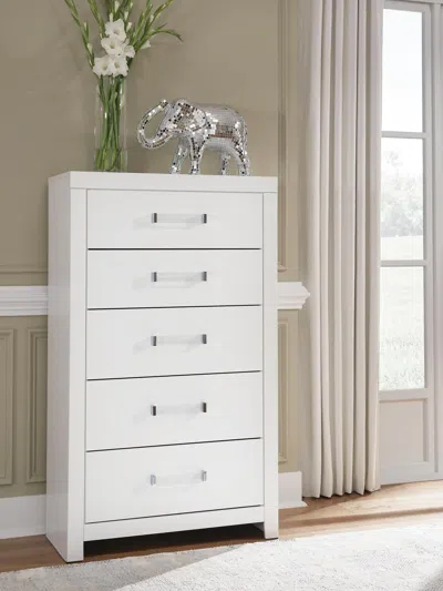 Ashley Raechalla Chest Of Drawers In White