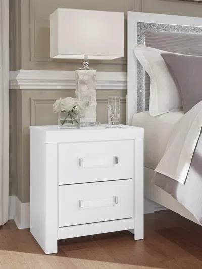 Ashley Raechalla Nightstand In White
